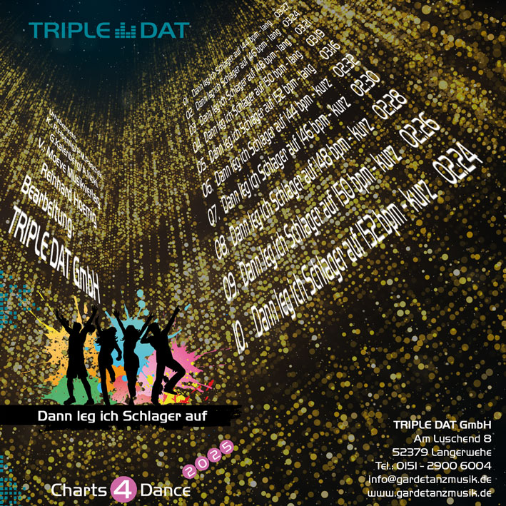 Charts 4 Dance 1/2025 - Dann leg ich Schlager auf Charts 4 Dance 1/2025 - Dann leg ich Schlager auf