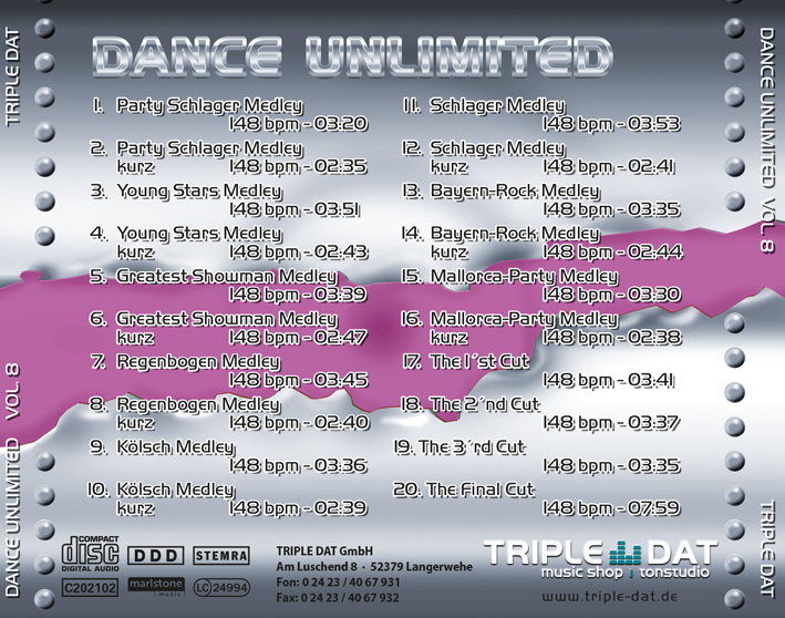 Dance UnLimited Vol.8 - Download - Titel 1